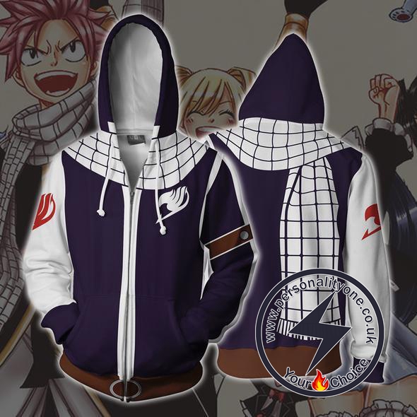 Natsu Armour - Fairytail Hoodies Jackets - Natsu Armour ZipUp